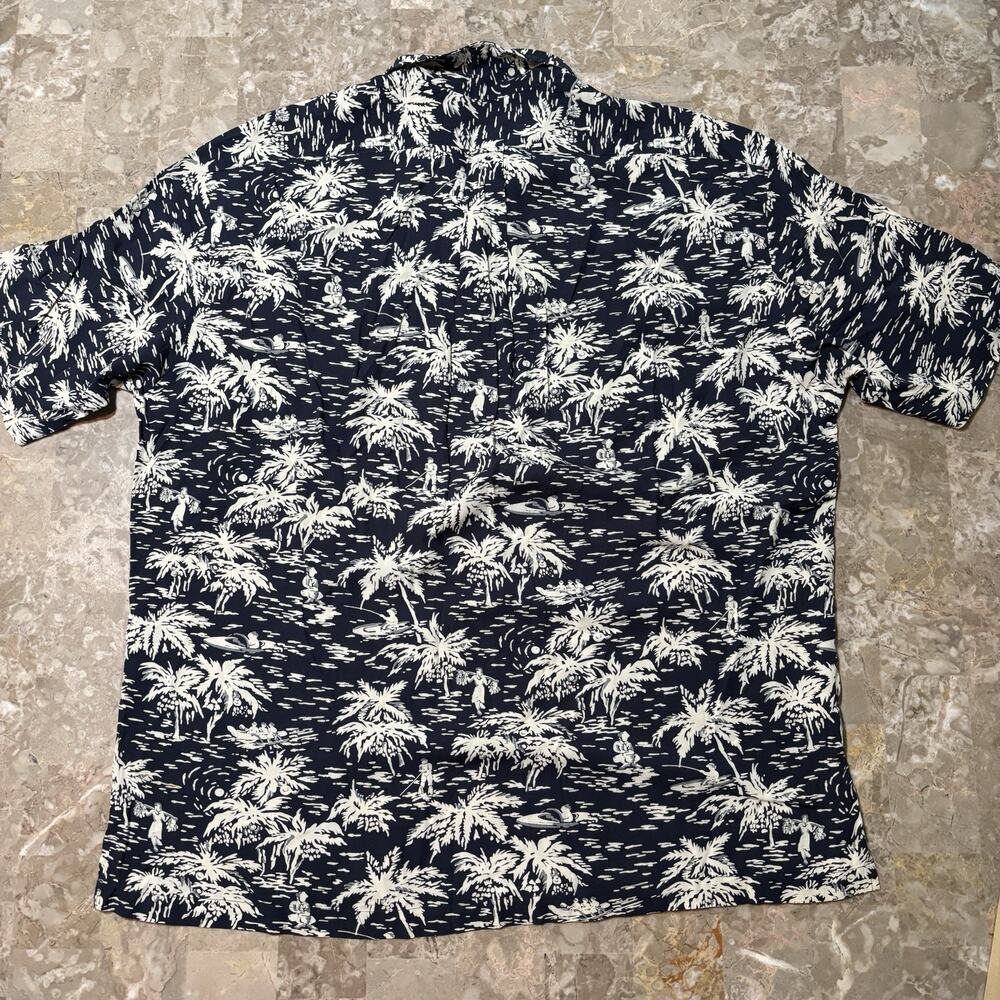 Polo Ralph Lauren Shirt Mens XL Caldwell 100% Rayon Short Sleeve Vintage 90s - Picture 8 of 9